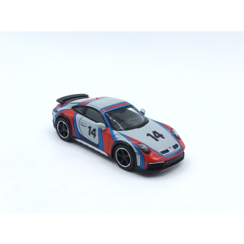Porsche 911 992 Dakar Ice Gray Mettalic Martini Racing LHD - skala 1:64 - Mini GT
